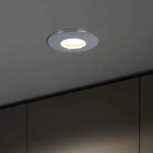 LED Decken Leuchte Einbau Spot Lampe Chrom Ess Zimmer Strahler Einbaustrahler