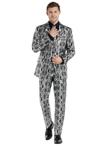 Silver Snakes Anzug in silber von OppoSuits