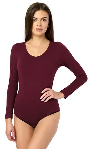 Merry Style Damen Langarm Bodysuit BD900 in rot von Merry Style