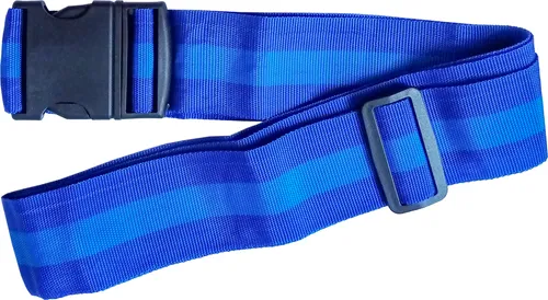 KOFFERGURT 1,7m mit Schnappverschluss Kofferband Gepäckgurt Gepäckband Koffergürtel Kofferband Kofferriemen Sicherheitsgurt Koffer Band Gurt Belt 43 (Blau)