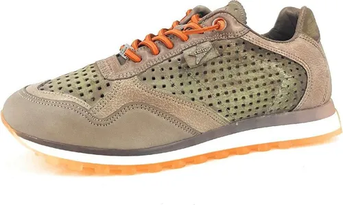 Cetti Herrenschuhe Schnürschuhe Sneaker Grün - Sneaker für Herren in angesagtem Wasabi Grün, mit herausnehmbarer gepolsterter Lederdecksohle und rutschhemmender Laufsohle für optimalen Tragekomfort und stilvolles Design.