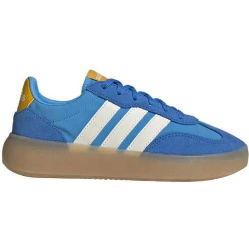 adidas Sportswear BARREDA DECODE KIDS Sneaker für Kinder & Jugendliche – Blau 35,5 EU - Sportlicher Sneaker aus Leder und Textil, ideal für aktive Kids. Fällt klein aus, bitte 1,5 Größen größer bestellen. Mit runder Schuhspitze und Gummisohle für optimalen Halt.