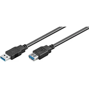 goobay USB 3.0 A Kabel 3,0 m schwarz, 1 St.