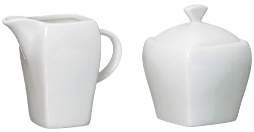 Ritzenhoff & Breker Zuckerdose und Milchkännchen Melodie, 2-teilig, Weiß - Milch- & Zuckersets aus hochwertigem Porzellan, spülmaschinenfest und mikrowellengeeignet – perfekt für stilvolle Kaffeetafeln.