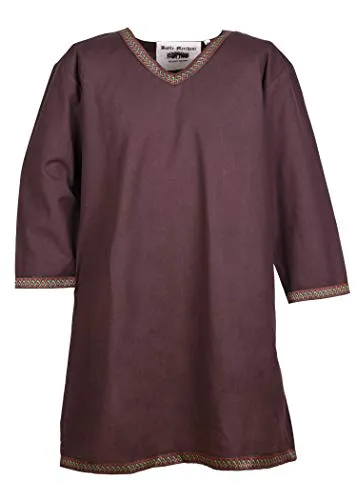 Battle-Merchant Langarm Wikinger Tunika XXL Braun von Battle-Merchant
