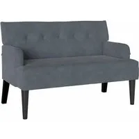 vidaXL Chesterfield Bank Dunkelgrau – Elegante Samt-Sitzgelegenheit - Stilvolle Chesterfield-Bank in Dunkelgrau mit luxuriösem Samtbezug. Ideal für Wohnzimmer oder Schlafzimmer, bietet sie Komfort und ein modernes Design. Robuste Bauweise und pflegeleicht – für entspannte Stunden und gesellige Runden.