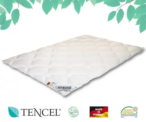 allsana TENCEL® Lyocell Klimafaser Steppbett 240x220 cm für Allergiker geeignet