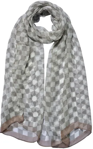 Juleeze JZSC0718KH Schal Damen Muster Khaki 50x160 cm