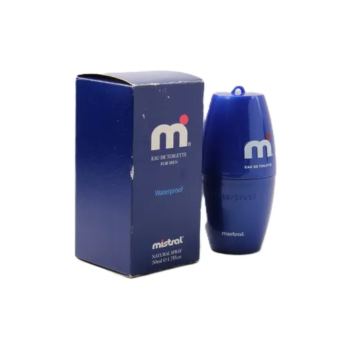 Mistral Waterproof For Men Eau de Toilette 50ml - Eau de Toilette für Männer mit einem frischen Duft, ideal für den täglichen Gebrauch. Das französische Parfüm sorgt für eine langanhaltende Frische und ein angenehmes Tragegefühl.