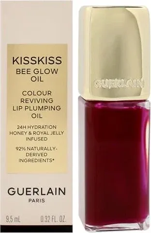 Guerlain KissKiss Bee Glow Oil Pflege 9,5 ml - Lippenstifte mit feuchtigkeitsspendendem Bienenwachs für einen strahlenden Glanz und geschmeidige Lippen.