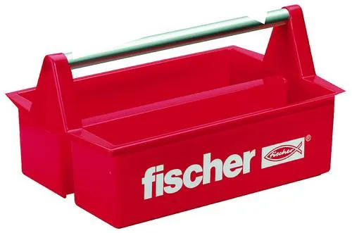 Fischer 060524 WZK Werkzeugkasten unbestückt Rot - Werkzeugkasten unbestückt in leuchtendem Rot, ideal für die individuelle Ausstattung und Aufbewahrung von Werkzeugen.