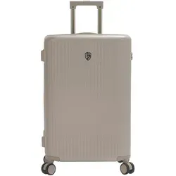 Heys Heys Earth Tones - 4-Rollen-Trolley M 66 cm, erweiterbar und robust aus 100% Polycarbonat in stilvollem Beige