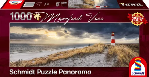 Schmidt Spiele Panoramapuzzle, Leuchtturm, Sylt, 1000 Stück(e)