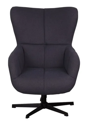 Ohrensessel Sava Deep Blue mit Fußhocker von MR.DEKO