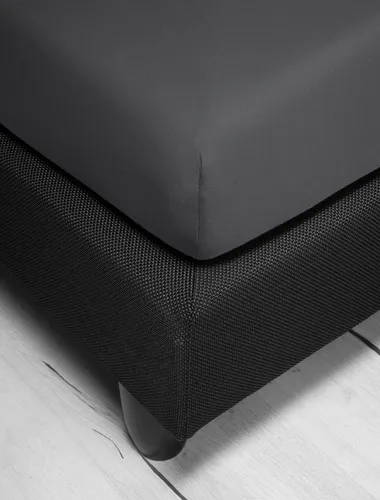 irisette Spannbettlaken JUPITER Jersey 190x200 cm grau - Bettlaken aus hochwertigem Baumwoll-Jersey, sorgt für einen perfekten Sitz und hohen Schlafkomfort in elegantem Grau.