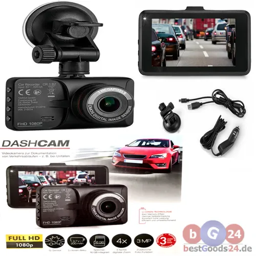 Dashcam Autokamera G-Sensor mit 4x Zoom