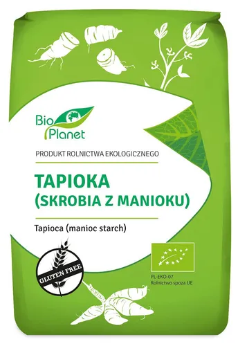 TAPIOKA (MANIOKSTÄRKE) GLUTENFREI BIO 800 g - BIO PLANET von BIO PLANET - SERIA MĄKI I SKROBIE