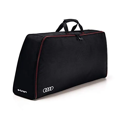 Audi 4KE071073 Aufbewahrungstasche Kofferraumtasche Ringe Logo e-tron Kabeltasche, schwarz