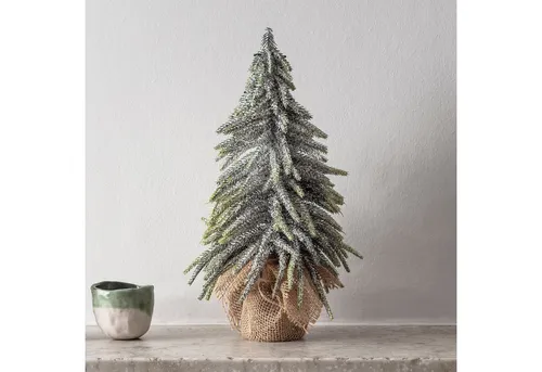 Lights4fun Künstlicher Weihnachtsbaum 35cm Mini Weihnachtsbaum Fensterdeko Weihnachten