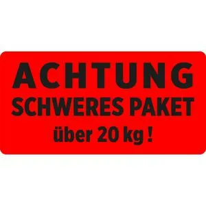Zweckform Hinweisetiketten Schweres Paket, über 20kg, 100 x 50 mm, selbstklebend, 200 Stück