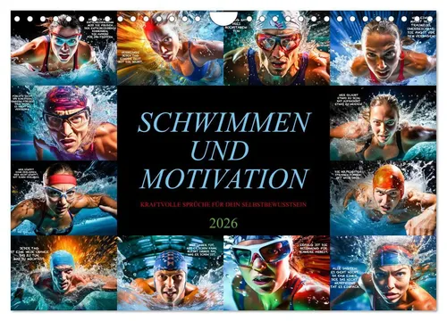 Dirk Meutzner | Schwimmen und Motivation (Wandkalender 2026 DIN A4 quer),...
