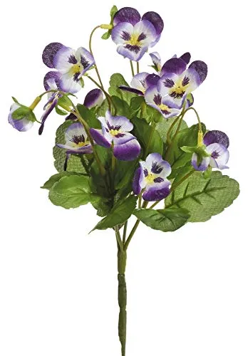 mucplants Hornveilchen Stecker 22cm lila Kunstblumen künstliche Stiefmütterchen Viola