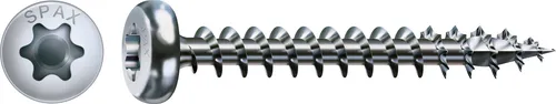 SPAX Universalschraube WIROX - Vollgewinde, Halbrundkopf, T-STAR plus, 4CUT 0201010450455