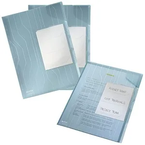 LEITZ Organisationshüllen CombiFile DIN A4 blau genarbt 0,20 mm, 3 St.