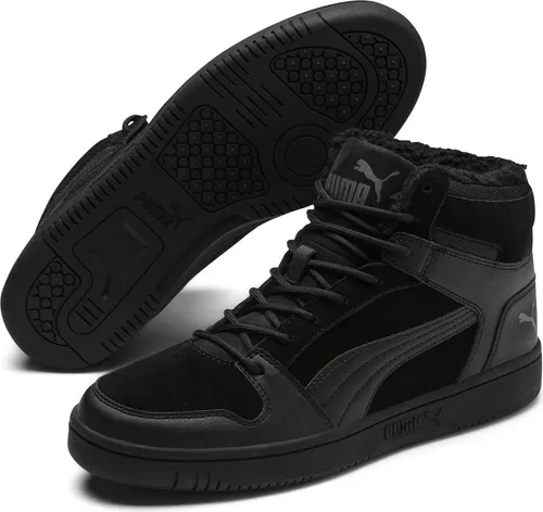 PUMA Unisex Rebound Layup Sd Fur Sneaker - Basketball-Style, 46 EU - Herren-Sneaker aus hochwertigem Wildleder mit wärmendem Kunstfell-Innenmaterial für maximalen Laufkomfort und angesagtem Look.