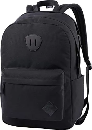 Nitro Rucksack URBAN PLUS TRUE BLACK schwarz - Schulrucksäcke mit gepolstertem 15” Laptopfach, ergonomischen Schulterstraps und viel Stauraum für einen modernen Urban Style.