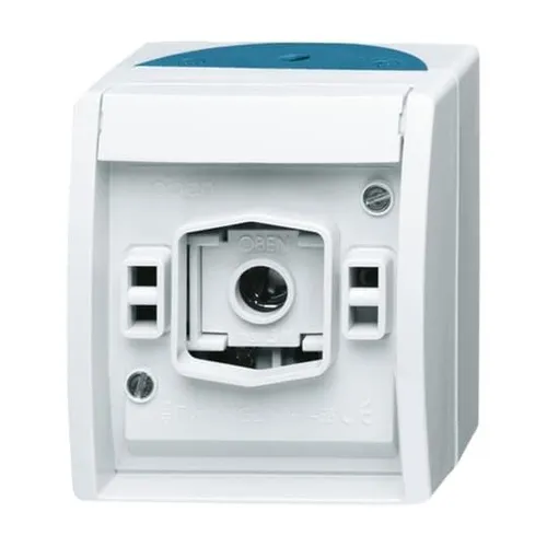 Busch-Jaeger 2661W-53 Lichtsignal mit E 10-Gewinde ocean (IP 44) grau/blaugrün