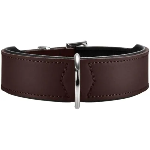 Hunter Hunde-Halsband Basic braun/schwarz von Hunter