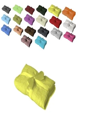 EXKLUSIV HEIMTEXTIL Handtuchserie im Set mit Schleife Marke Badvorleger 1 Stück 50 x 80 cm Gelb