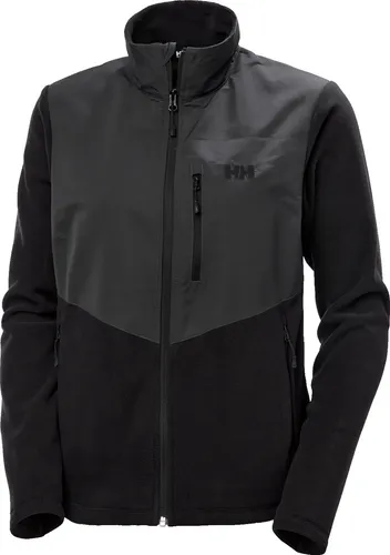 Helly Hansen W Daybreaker Block Jacket black (990) L - Outdoor Freizeitjacke für Damen, aus recyceltem Polartec-Material, bietet hervorragende Isolierung und ist ideal für alle Outdoor-Aktivitäten. Mit hohem Kragen und PFC-freier DWR-Beschichtung für zusätzlichen Schutz.