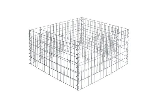 Gabionenhochbeet 360x90x50 cm - Hochbeet Gabione - Gabionen für stilvolle Hochbeete oder Sichtschutz im Garten. Witterungsbeständiges, rostfreies Drahtgitter sorgt für lange Lebensdauer und Stabilität.