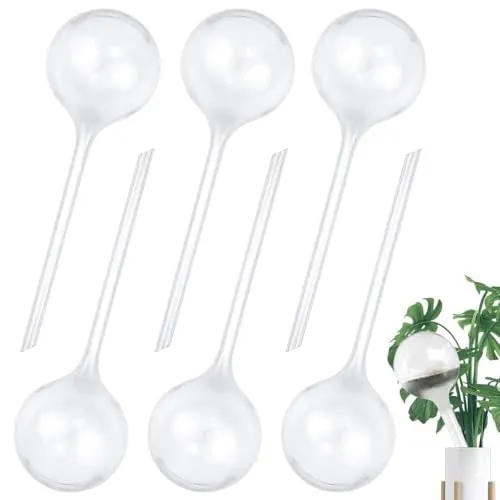 Udbrud 6 Stück Bewässerungskugel für Pflanzen, Ø8cm Große Automatische Bewässerungskugeln für Topfpflanzen Dosierte Bewässerung Geeignet zum Pflanzen Bewässerung für Drinnen und Draußen