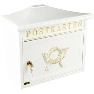 Burg-Wächter Sylt 1883W Briefkasten weiß in weiß von BURG-WÄCHTER