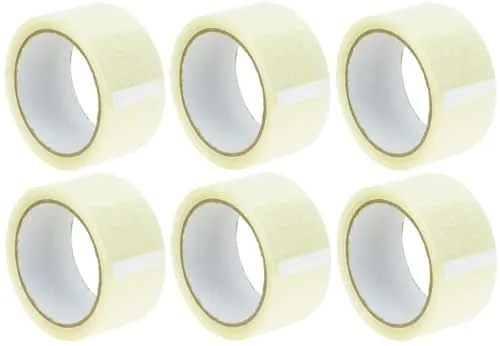 Stagetape 6 Rolle Paketklebeband 66 m x 48 mm Transparent/Klar