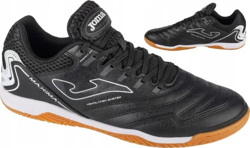 Joma Maxima 2501 Hallenfußballschuhe Größe 43,5 - Hallenfußballschuhe für Herren, ideal für Futsal mit strapazierfähiger Gummisohle und VTS-Belüftungssystem für optimale Schweißableitung und Komfort.