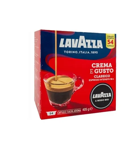 Lavazza Crema e Gusto Kaffeekapsel Medium geröstet 54 Stück - Kaffeekapseln für Nespresso, 54 Stück - Intensiver Geschmack mit feinen Schokoladen- und Gewürznoten. Ideal für schnellen Genuss zu Hause. Qualität und Tradition von Lavazza aus Italien.