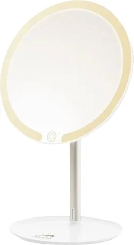 ETA Kosmetikspiegel Fenite I Beleuchteter Schminkspiegel mit Akku - Kosmetikspiegel mit 5 Stunden Akkulaufzeit und 3 Lichtmodi für perfekte Beleuchtung. Flexibel neigbar von 0-90° für optimalen Blickwinkel. Ideal für deine tägliche Schönheitsroutine.