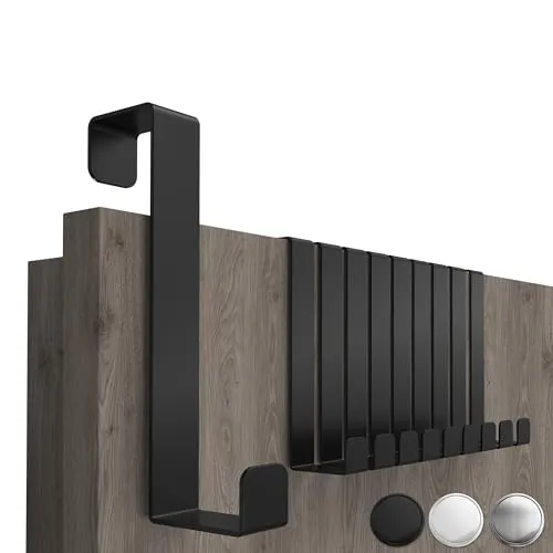 4smile Türhaken zum Einhängen, Fb. Schwarz in schwarz von 4smile