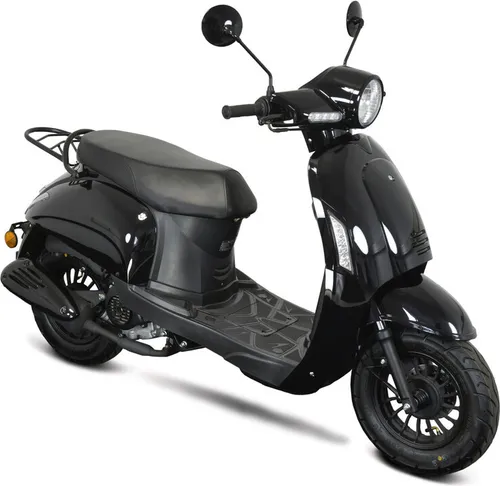 Massimo 50 Motorroller, 25 km/h, schwarz in schwarz von GT Union