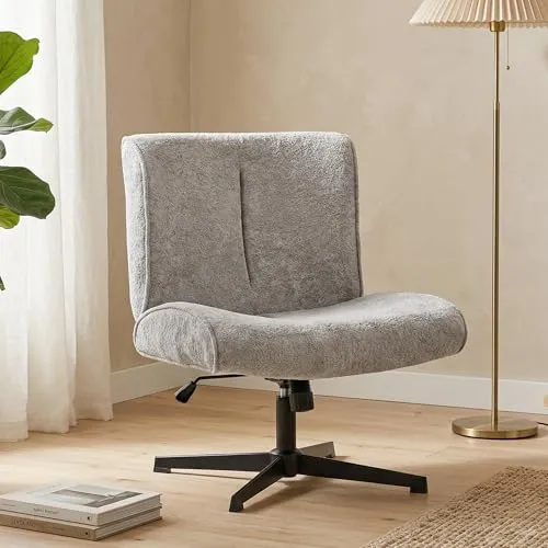 HOMCOM Drehbarer Loungesessel mit Samtoptik - Eleganter Loungesessel mit 360°-Drehfunktion und höhenverstellbarem Design. Der graue Samtbezug sorgt für eine angenehme Optik und höchsten Komfort. Ideal für Wohnzimmer oder Home-Office.