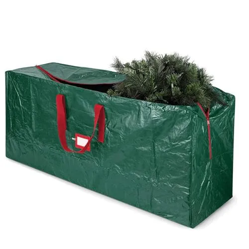 Weihnachtsbaum Aufbewahrungstasche.Tasche mit Reißverschluss, Tragegriffe,Weihnachtsbaum Transporthülle für bis zu 270CM Weihnachtsbäume und andere Weihnachtsdekorationen. (Grüner, L)