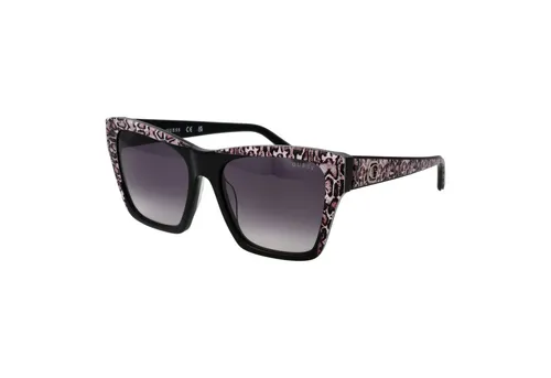 Guess GU00113 05B Sonnenbrille für Damen - Elegante schwarze Sonnenbrille im quadratischen Stil mit 100% UV-Schutz, ideal für modebewusste Damen. Inklusive Original-Etui für sicheren Transport.
