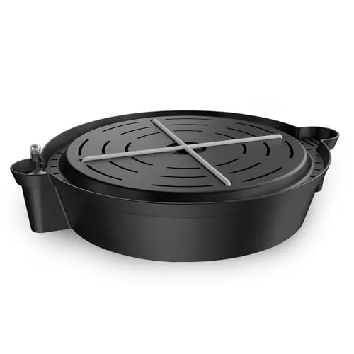 AC Infinity Selbstbewässerungs-Basis für Stofftöpfe, 4er-Pack Automatisches Bewässerungssystem, extra große, erhöhte Pflanzenschalen für den Einsatz in Indoor-Grow-Tents Gewächshäusern und Außengärten