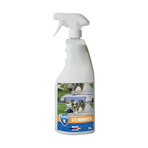 FUGLI® Zierkies Steinbinder 1l – Stabiler Kies- und Splittbinder - Fugli Steinbinder: Fixiert Kies und Splitt dauerhaft und wasserdurchlässig. Ideal für Gartenprojekte, um lose Steine zu verhindern und eine gepflegte Optik zu schaffen – einfach anwenden und sofort profitieren!