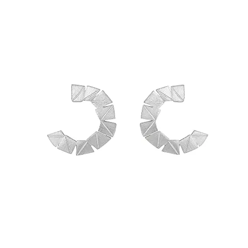 Heideman Ohrringe Partis Damen - aus hochwertigem Edelstahl - silber gold farbend gebürstet - Ohrstecker für Frauen