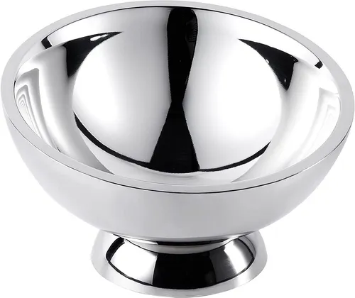 MichaelNoll Wein- und Sektkühler Champagnerkühler doppelwandig Flaschenkühler Edelstahl Silber - 43 cm